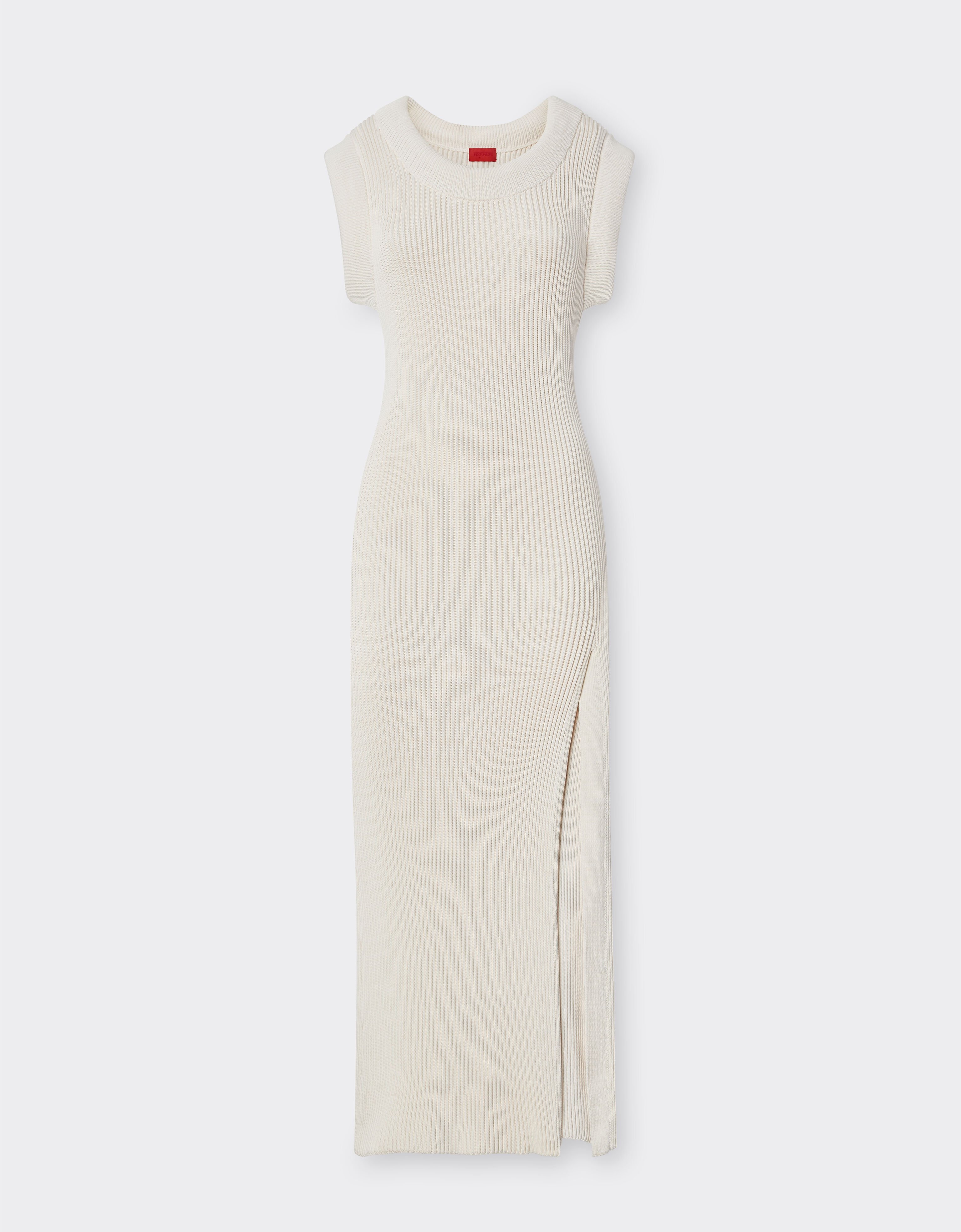 Ferrari Sleeveless knit dress Chalk 22525f