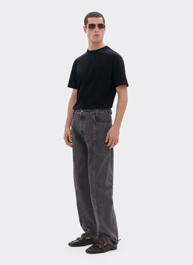 Cotton T-shirt with Ferrari logo Ferrari Cotton T-shirt with Ferrari logo Black 50847f