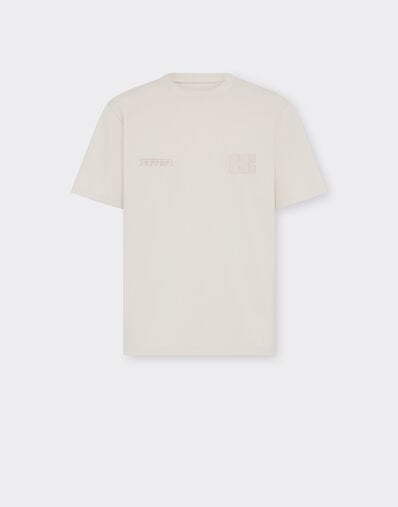 Ferrari Ferrari x Charles Leclerc oversized T-shirt Ecru 22290f