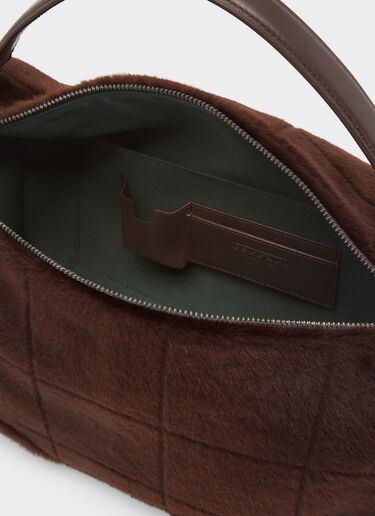 Ferrari GT Soft Umhängetasche aus Shearling Ferrari Ferrari GT Soft Umhängetasche aus Shearling Espresso 49132f