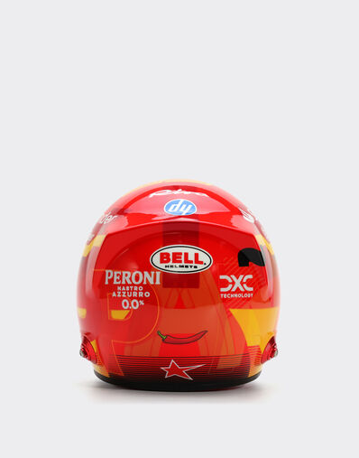 Ferrari 1:2-scale 2024 Carlos Sainz Spain Special Edition mini helmet Red F1355f