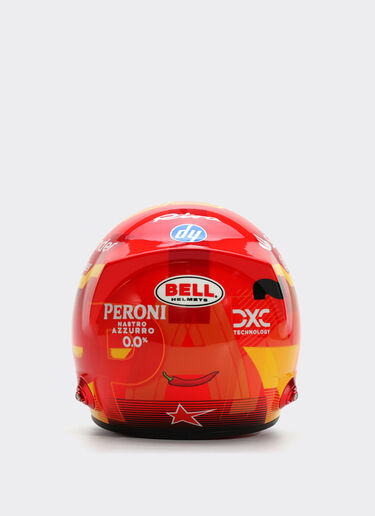 Ferrari Mini-casque Carlos Sainz à l'échelle 1:2 - Édition spéciale Espagne 2024 Rouge F1355f