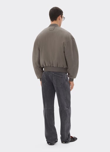 Ferrari Bomber jacket in cool Q-Cycle® wool Clay 50040f