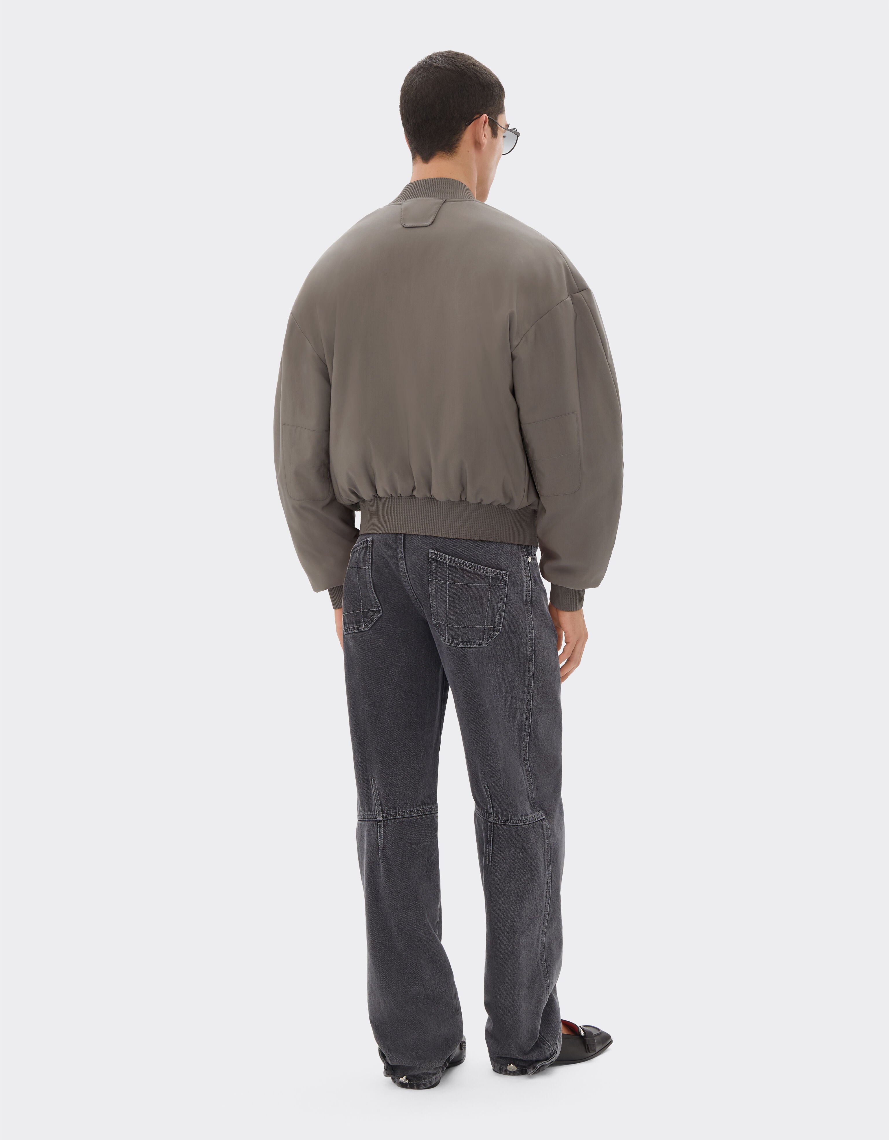 Ferrari Bomber jacket in cool Q-Cycle® wool Clay 50040f