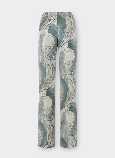 Ferrari Jacquard trousers with brushed motif Ecru 21769f