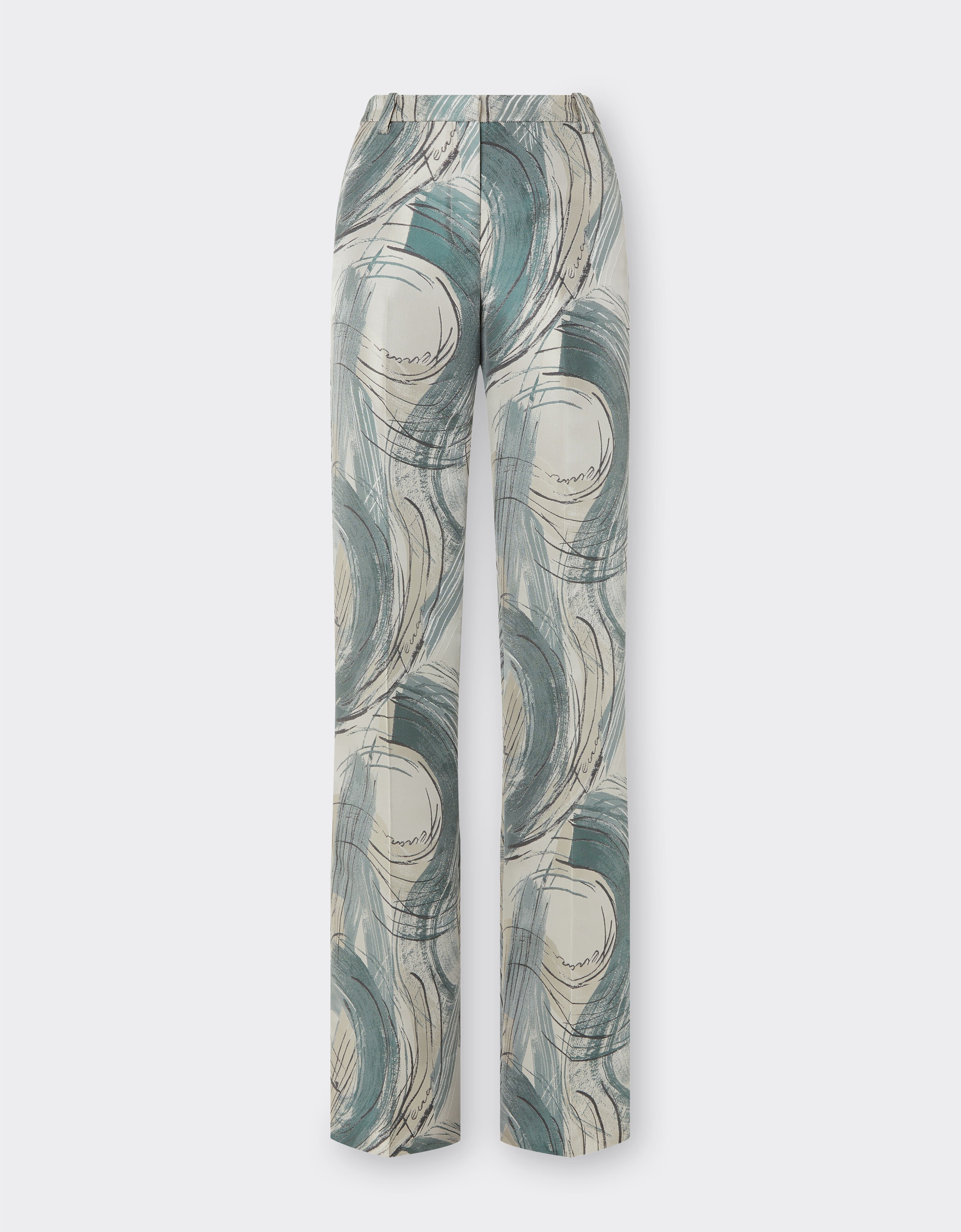 Ferrari Jacquard trousers with brushed motif Ecru 21769f