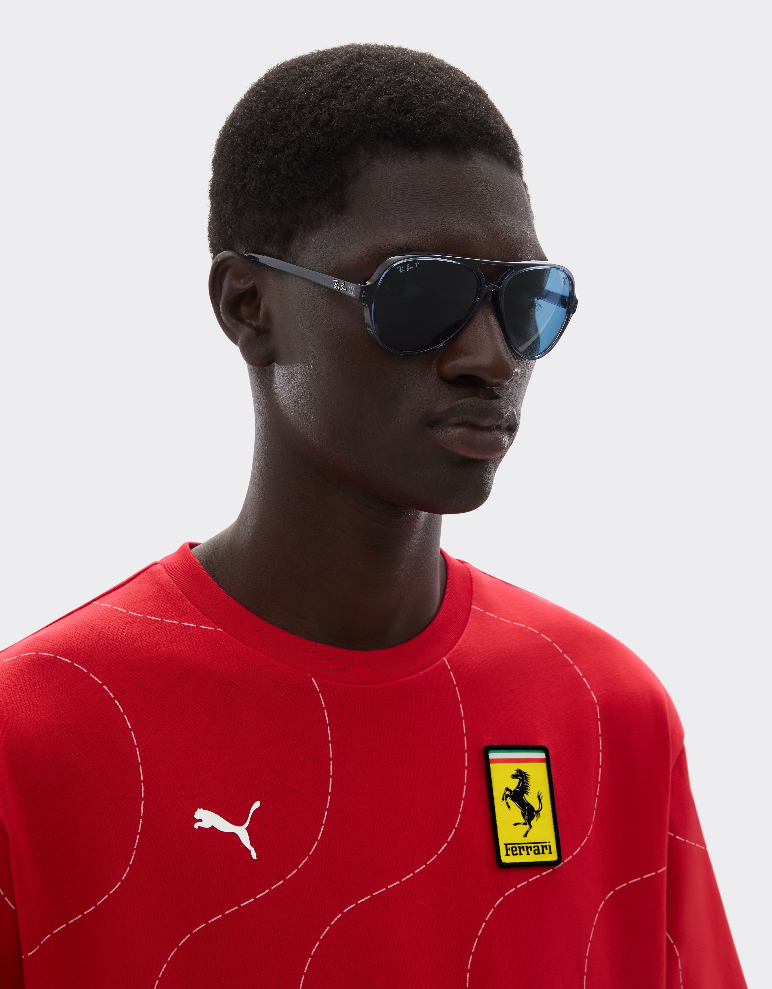 Ferrari Ray-Ban for Scuderia Ferrari 2025 Monza Limited Edition Blu Scozia LA0CEf