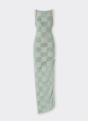 Ferrari 3D cotton long dress Granite Green 50123f