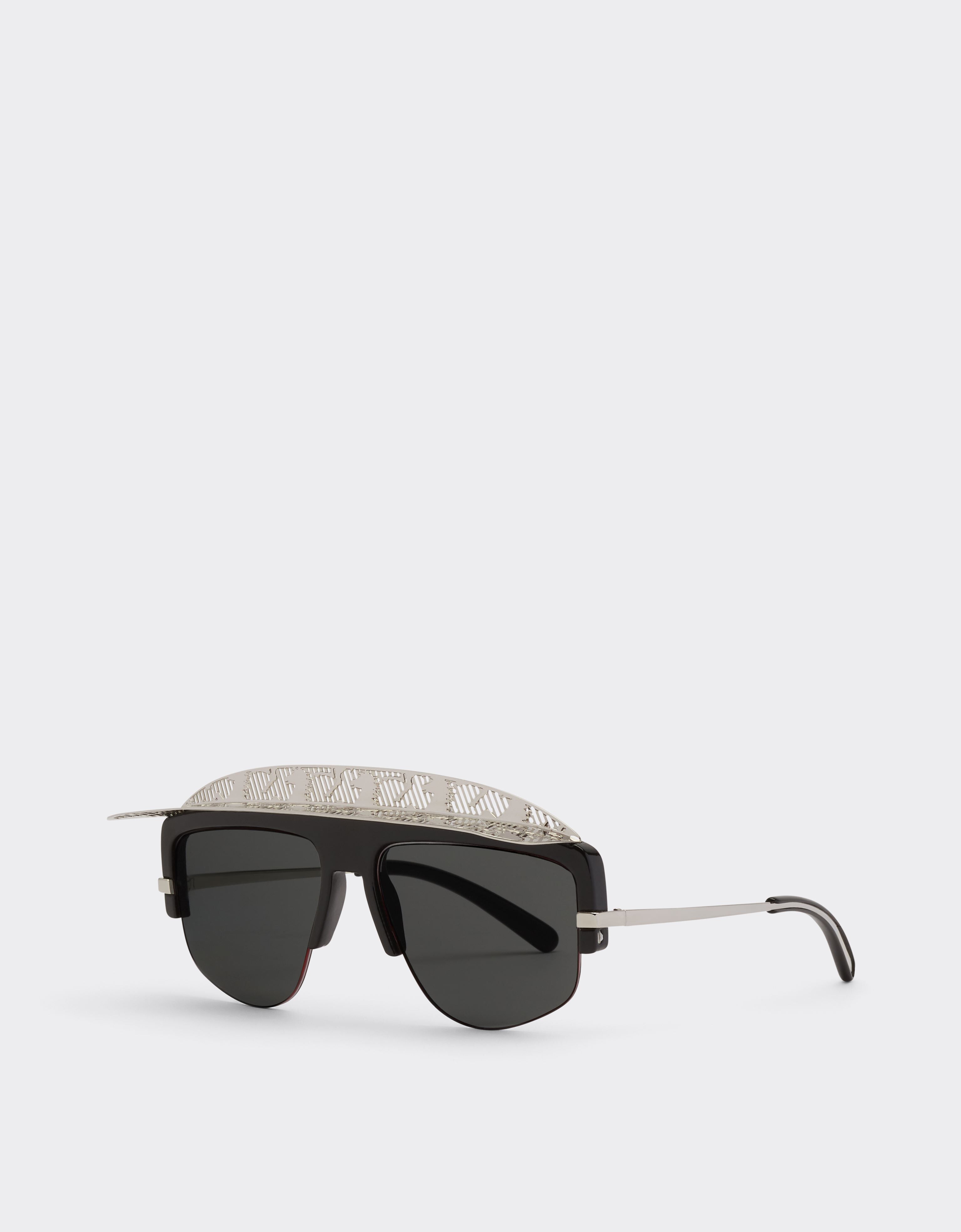 Ferrari Ferrari sunglasses with silver grey mirror lens Black F0829f