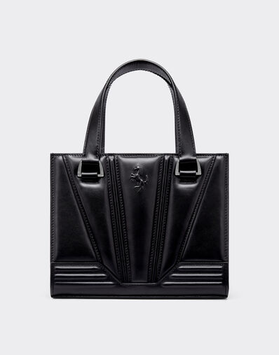 Ferrari Ferrari mini tote GT bag in leather with Prancing Horse detail Navy 21463f