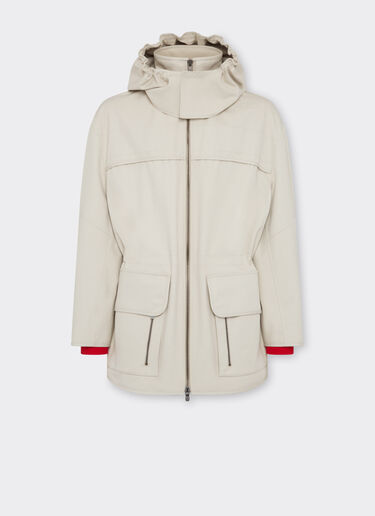 Ferrari Ferrari x Charles Leclerc hooded parka Ecru 22260f