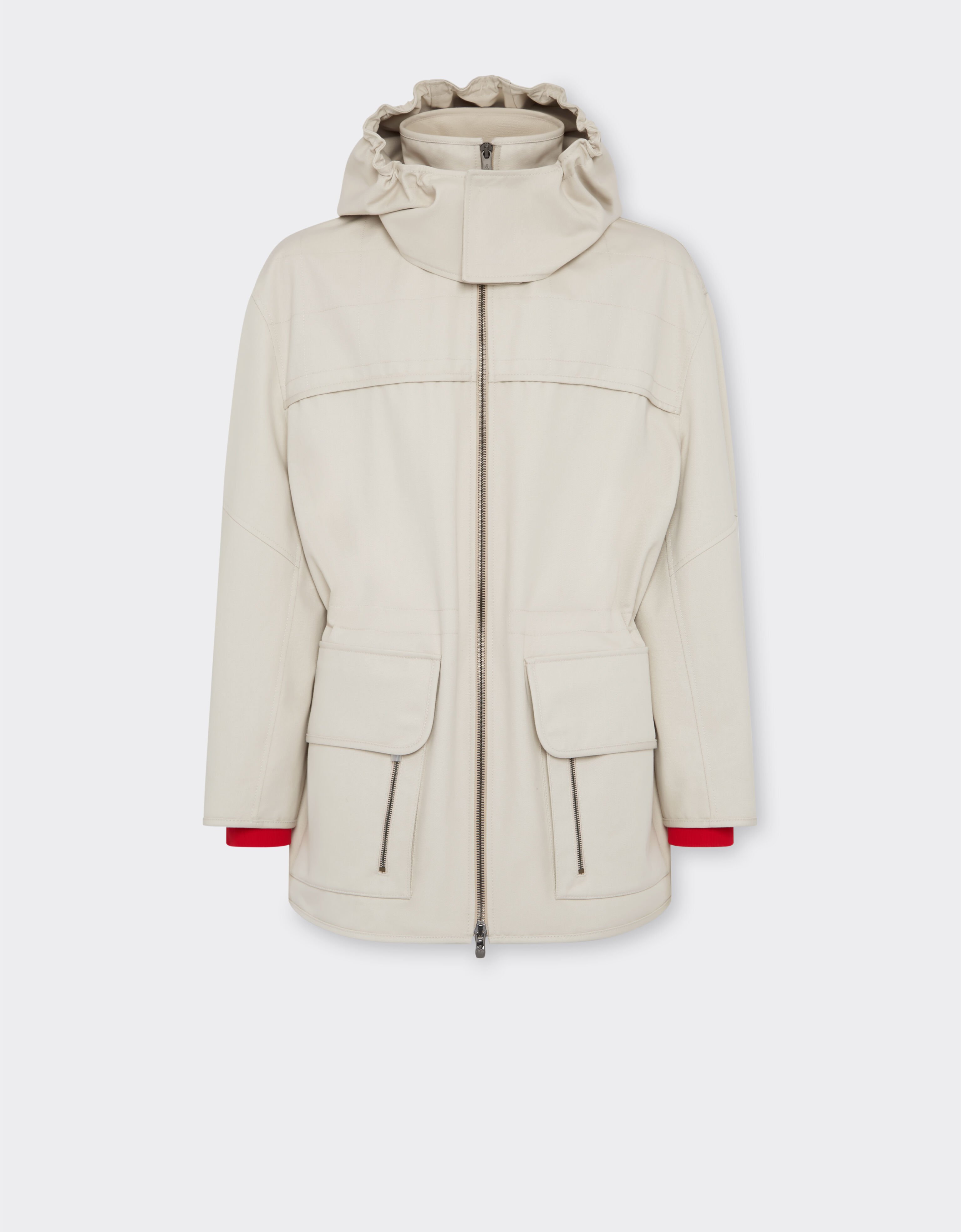 Ferrari Ferrari x Charles Leclerc hooded parka Ecru 22260f