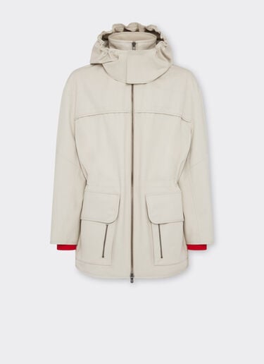 Parka con cappuccio Ferrari x Charles Leclerc Ferrari Parka con cappuccio Ferrari x Charles Leclerc Ecru 22260f