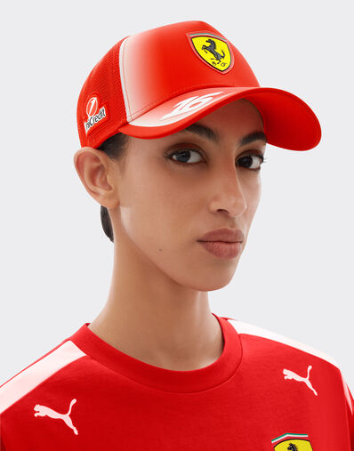 Ferrari Leclerc Junior Replica 2026 Baseball Cap Puma for Scuderia Ferrari HP Red LA0HMfK
