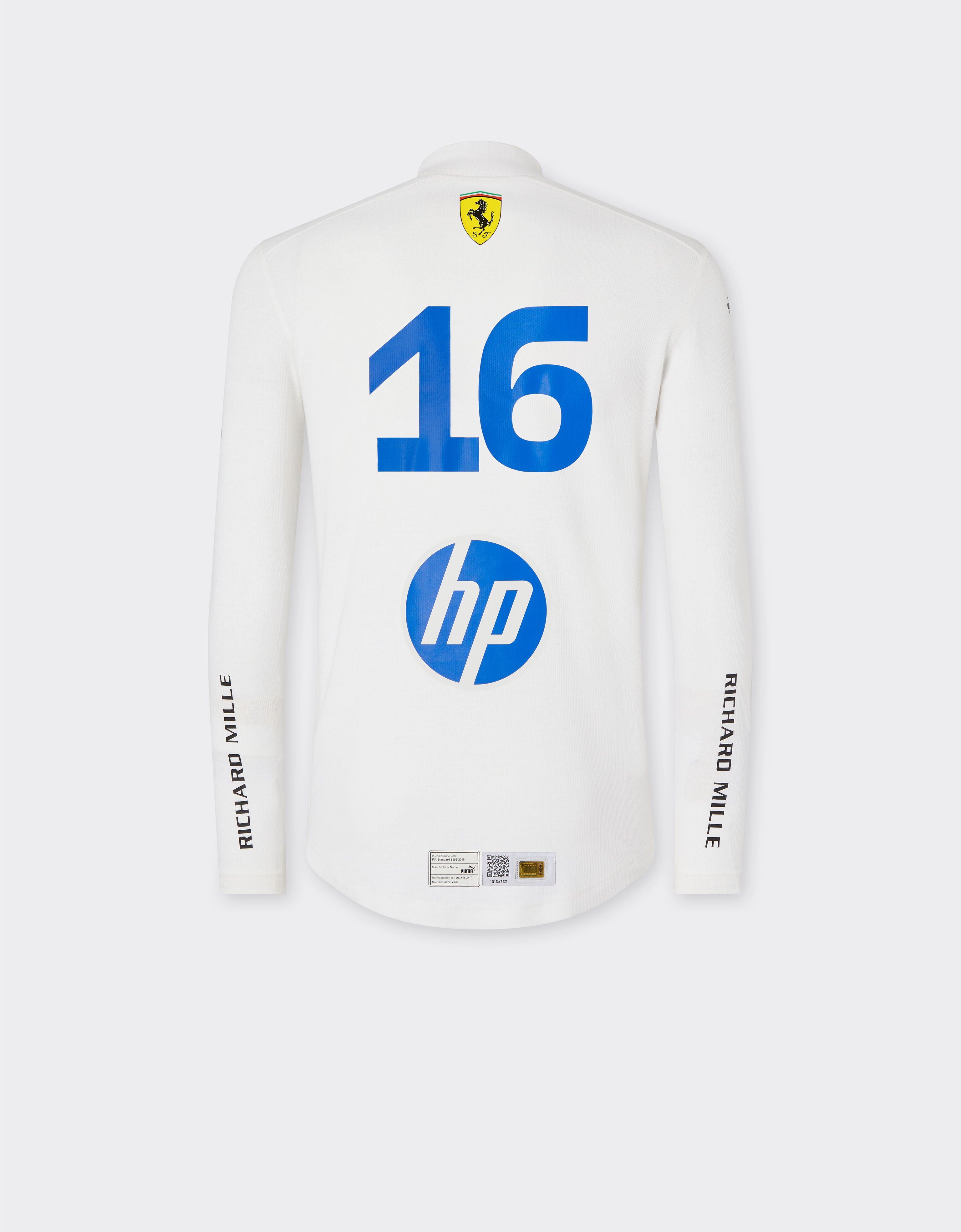 Ferrari Puma for Scuderia Ferrari Charles Leclerc racing undersuit Optical White LA08Yf