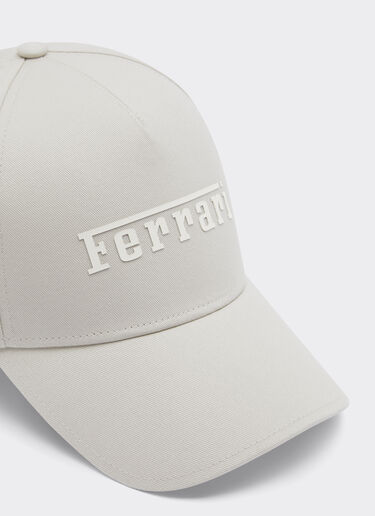 Ferrari Baseball cap with Ferrari logo Ecru 20403f