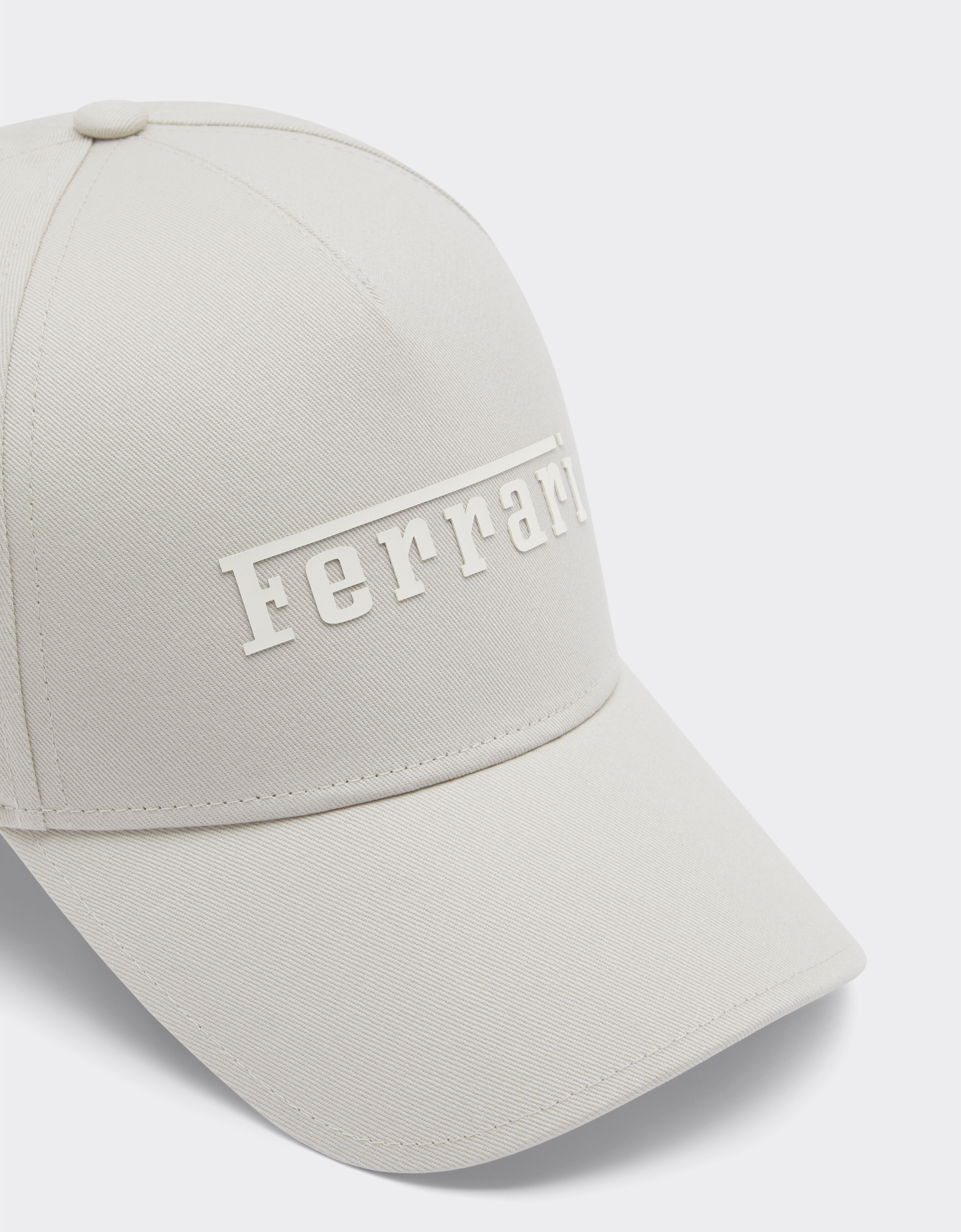 Ferrari Baseball cap with Ferrari logo Ecru 20403f