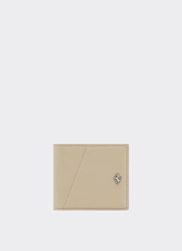 Cartera de piel con costura diagonal Ferrari Cartera de piel con costura diagonal Gesso 49227f