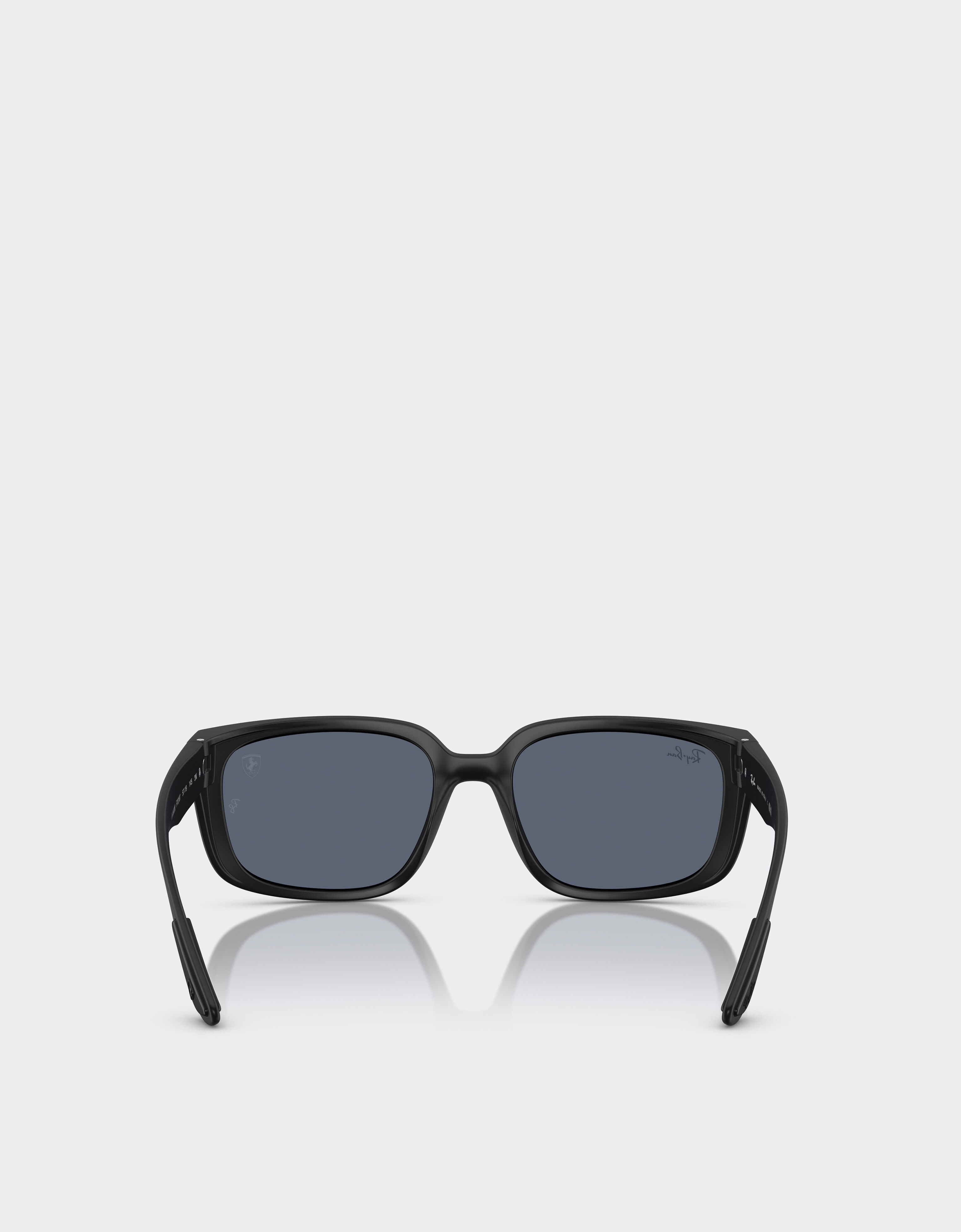 Ferrari Ray-Ban für Scuderia Ferrari RB4443M in schwarzem PEEK mit dunkelgrauen Gläsern Mattschwarz F1519f