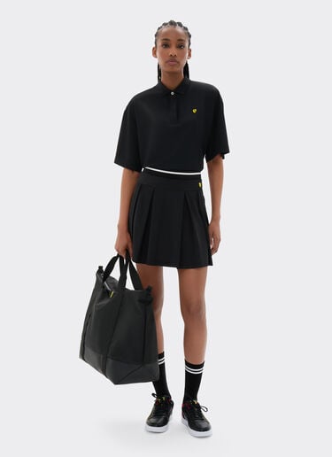  Minirock aus technischem Piqué Nero SKWTR0001KWO0003f