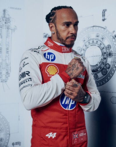 Ferrari Combinaison de course Hamilton Replica Scuderia Ferrari pour le GP d'Austin 2026 Rouge Racing LW0JU4119EXT0001f
