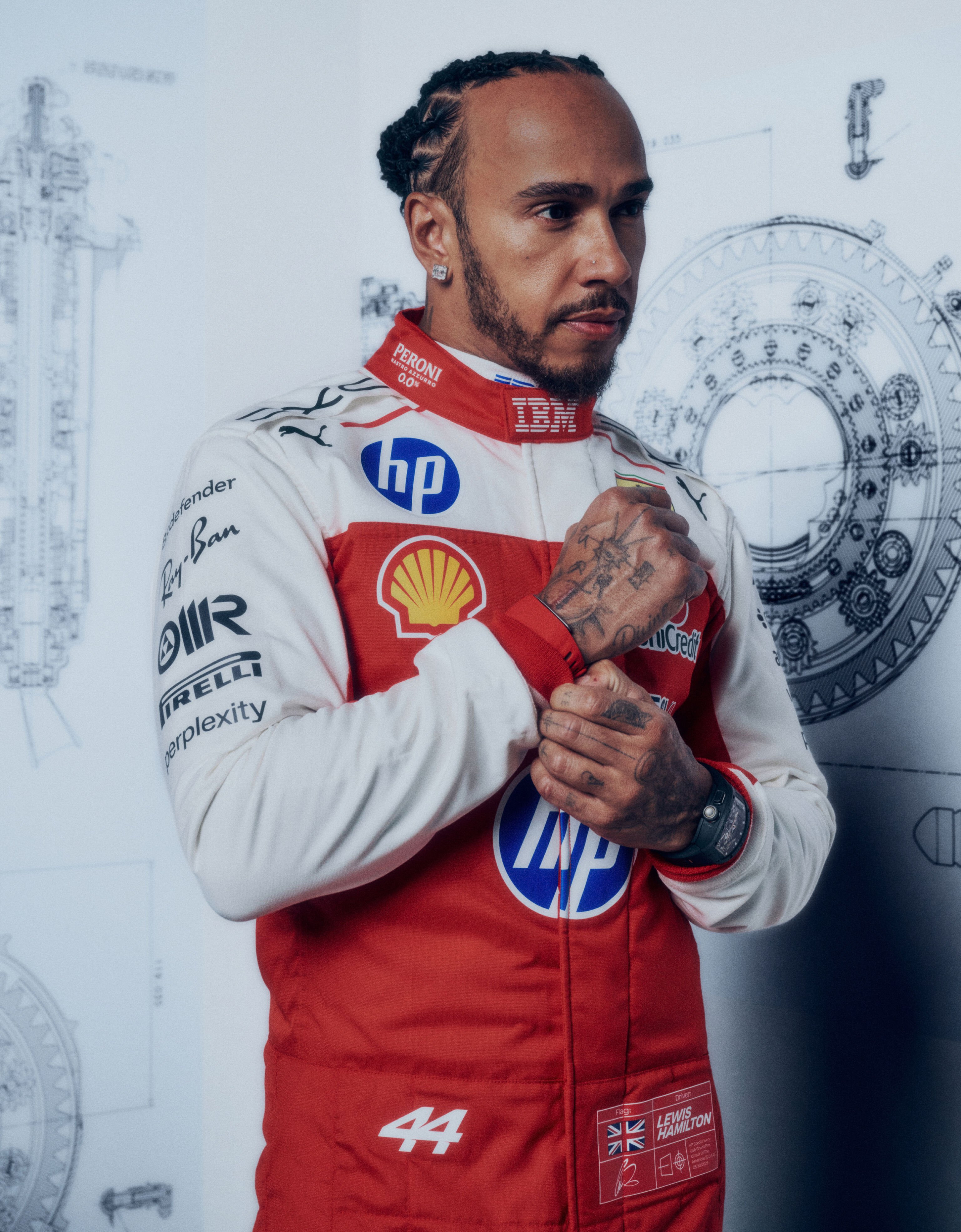 Combinaison de course Hamilton Replica Scuderia Ferrari pour le GP d'Austin 2026 Ferrari Combinaison de course Hamilton Replica Scuderia Ferrari pour le GP d'Austin 2026 Rouge Racing LW0JU4119EXT0001f