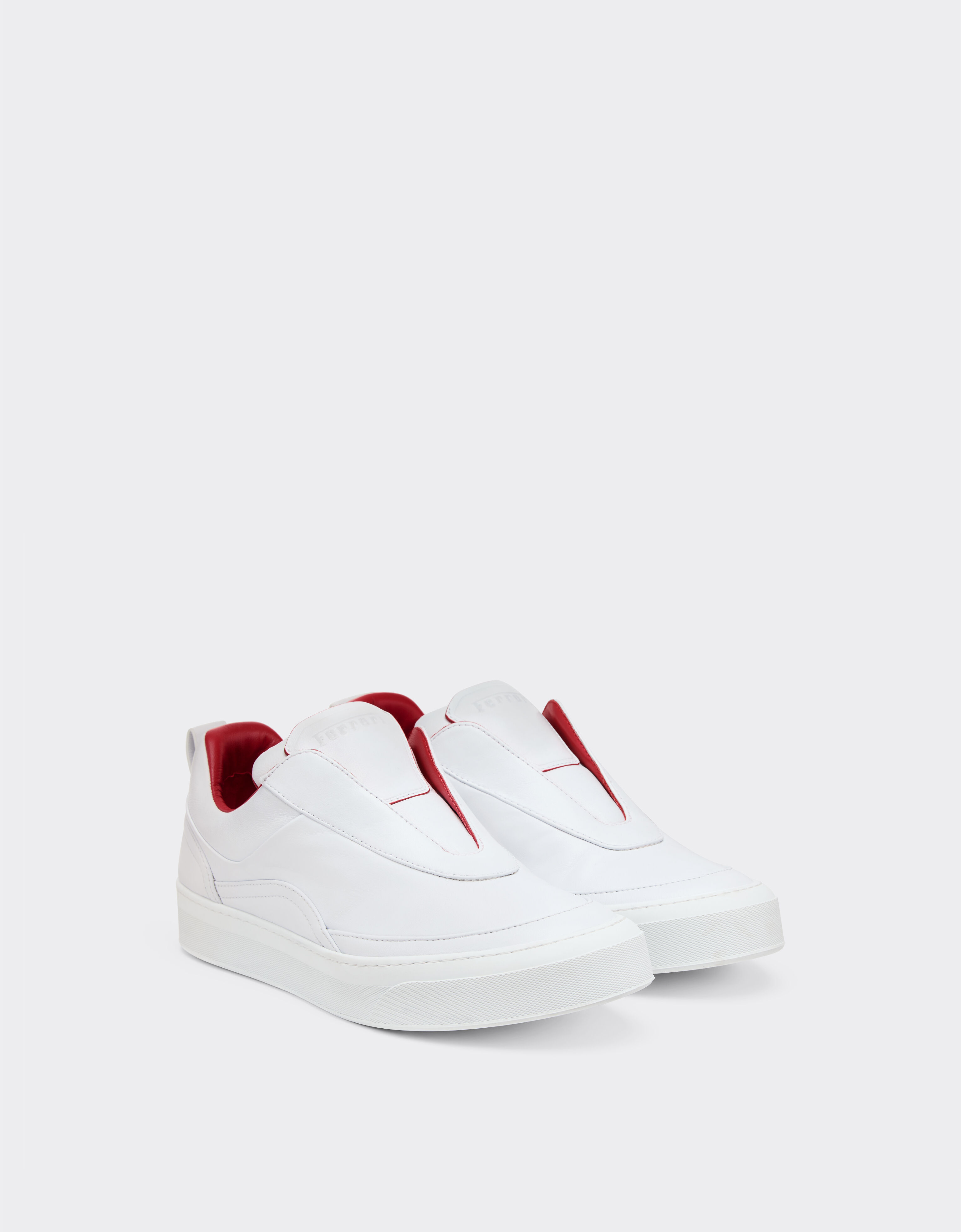 Ferrari Nappa leather slip-on sneaker Optical White 22744f