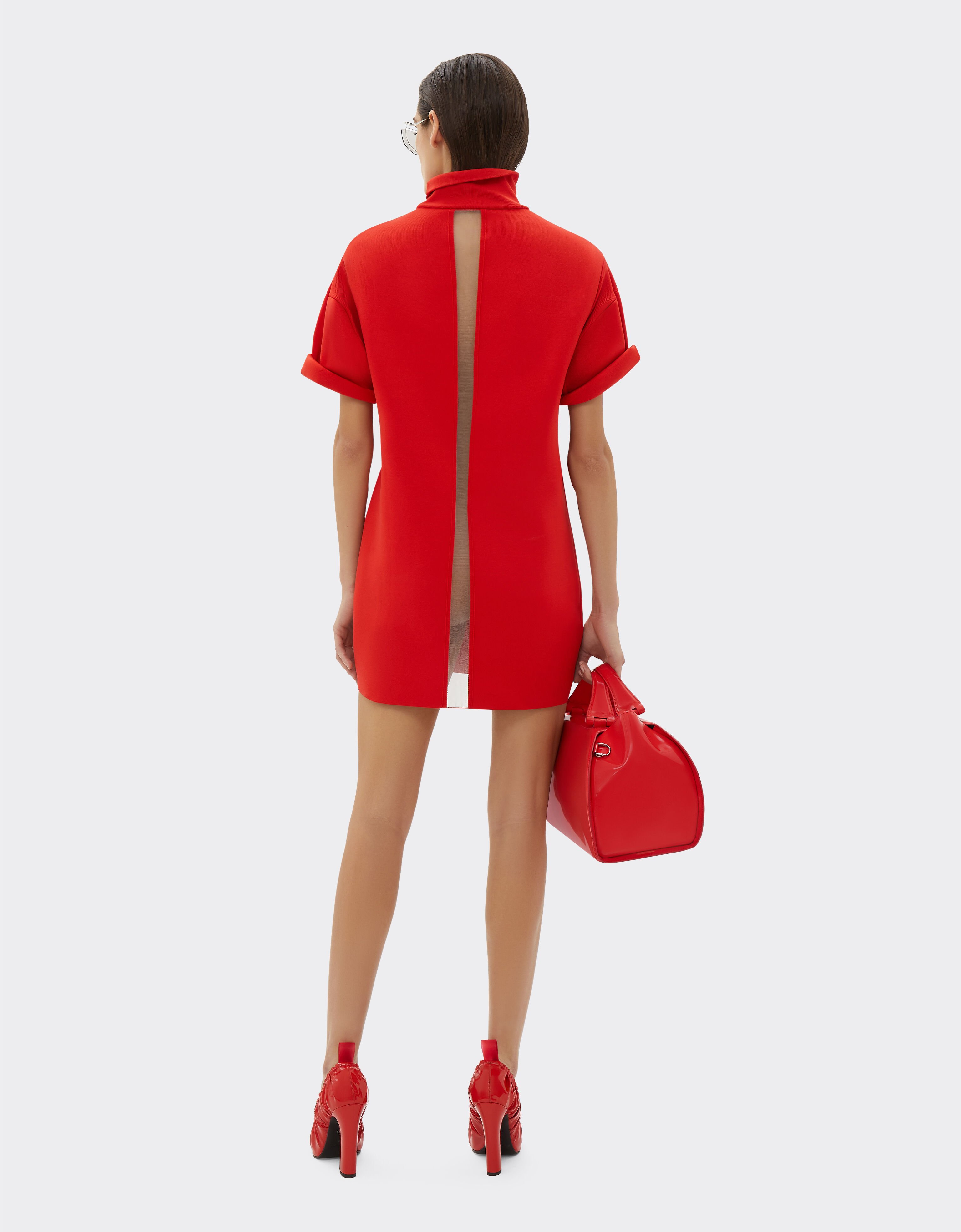 Ferrari Knit dress with high neck Rosso Dino 21319f