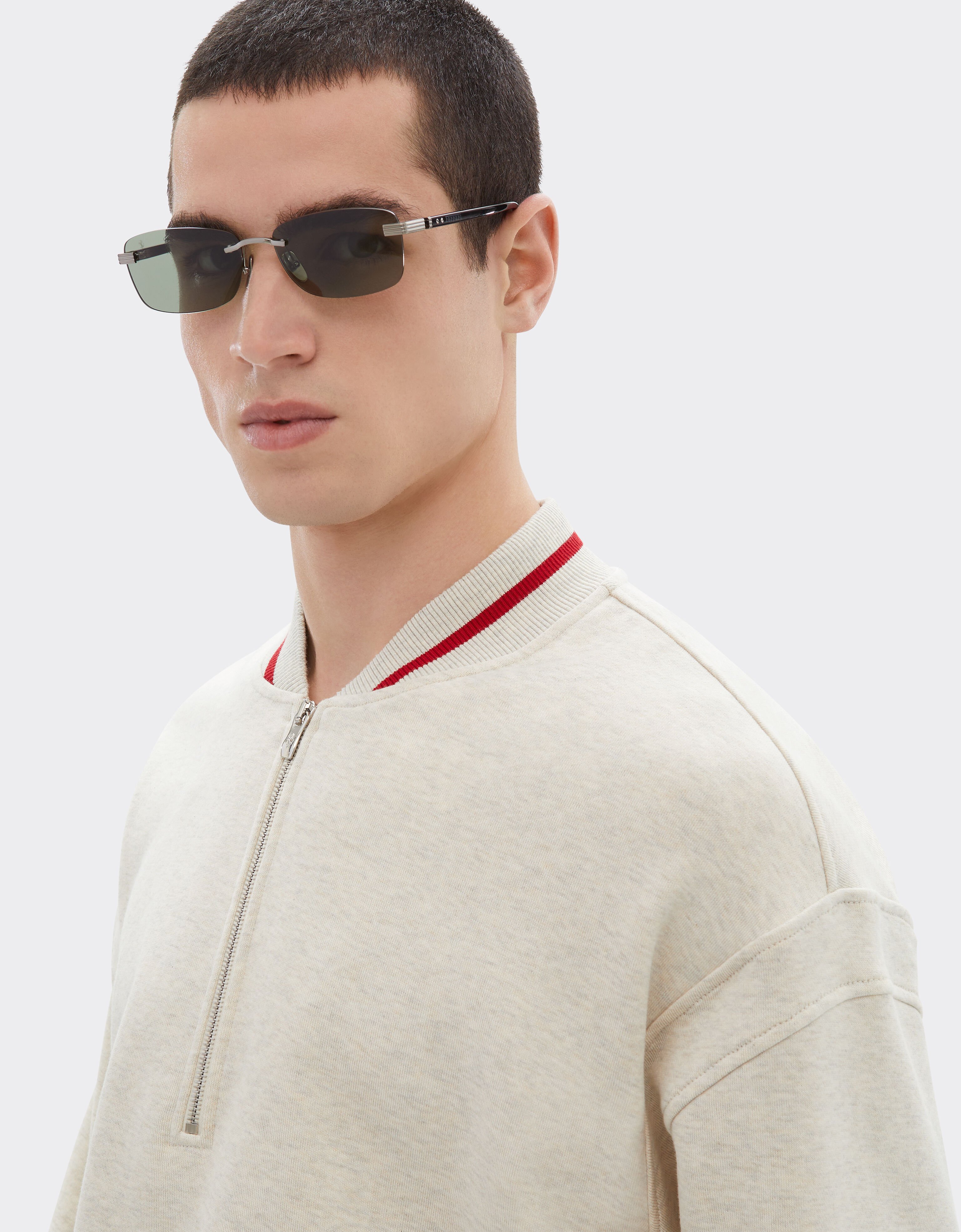 Ferrari Melange cotton sweatshirt Jute 50156f