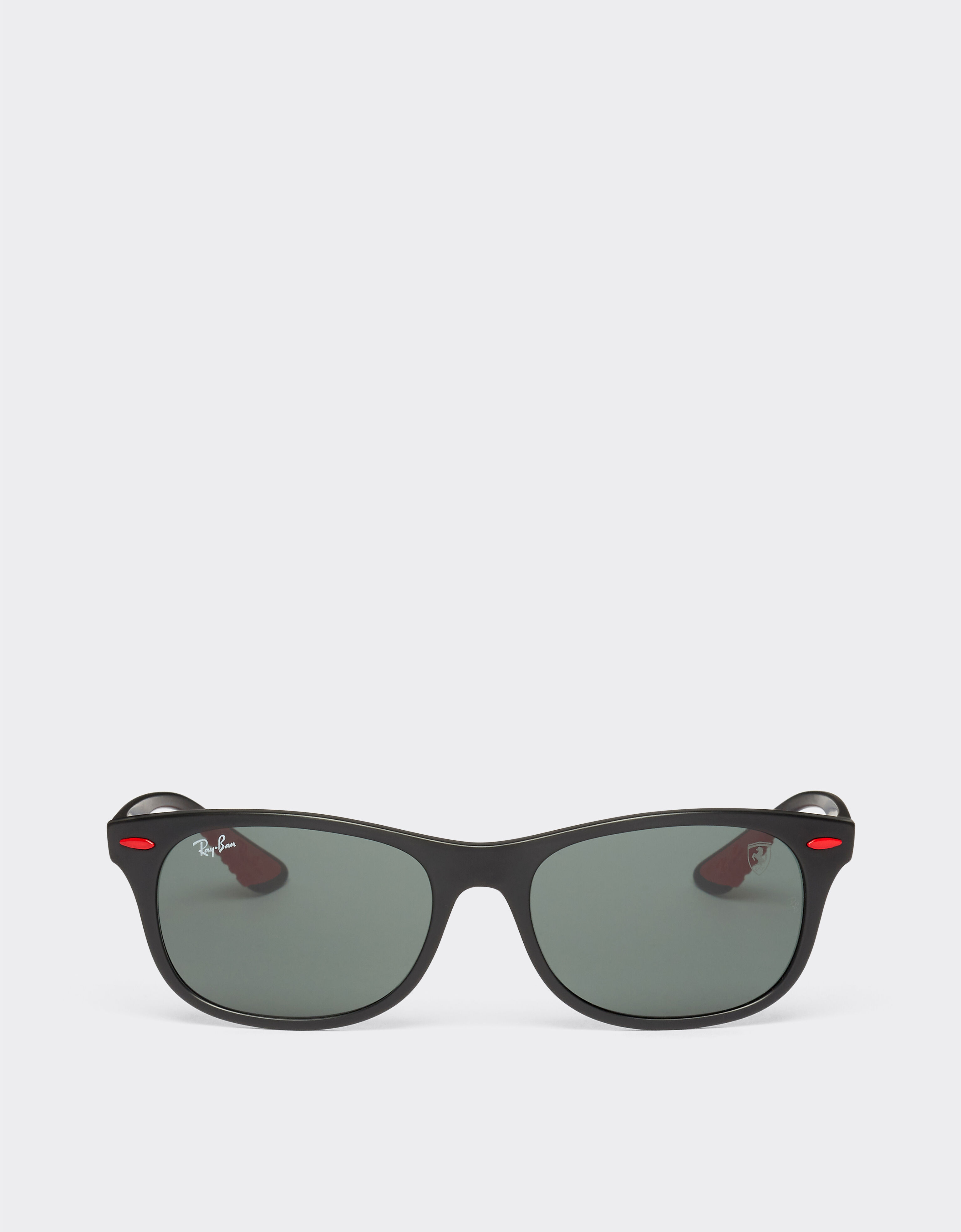 Ferrari Ray-Ban for Scuderia Ferrari 0RB4607M black sunglasses with dark green lenses Optical White F1258f