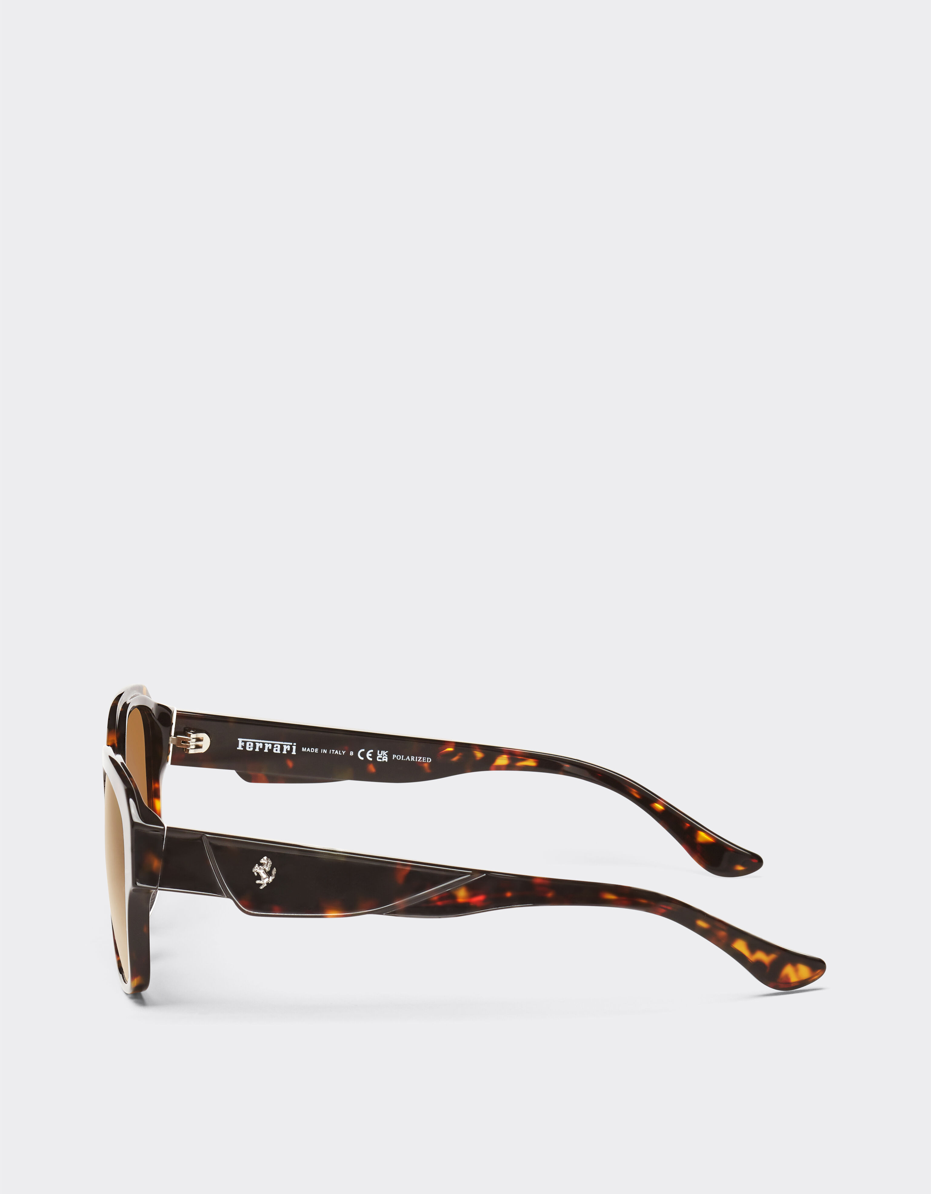 Ferrari Ferrari sunglasses in tortoiseshell yellow acetate with polarised brown lenses Yellow LA02Vf
