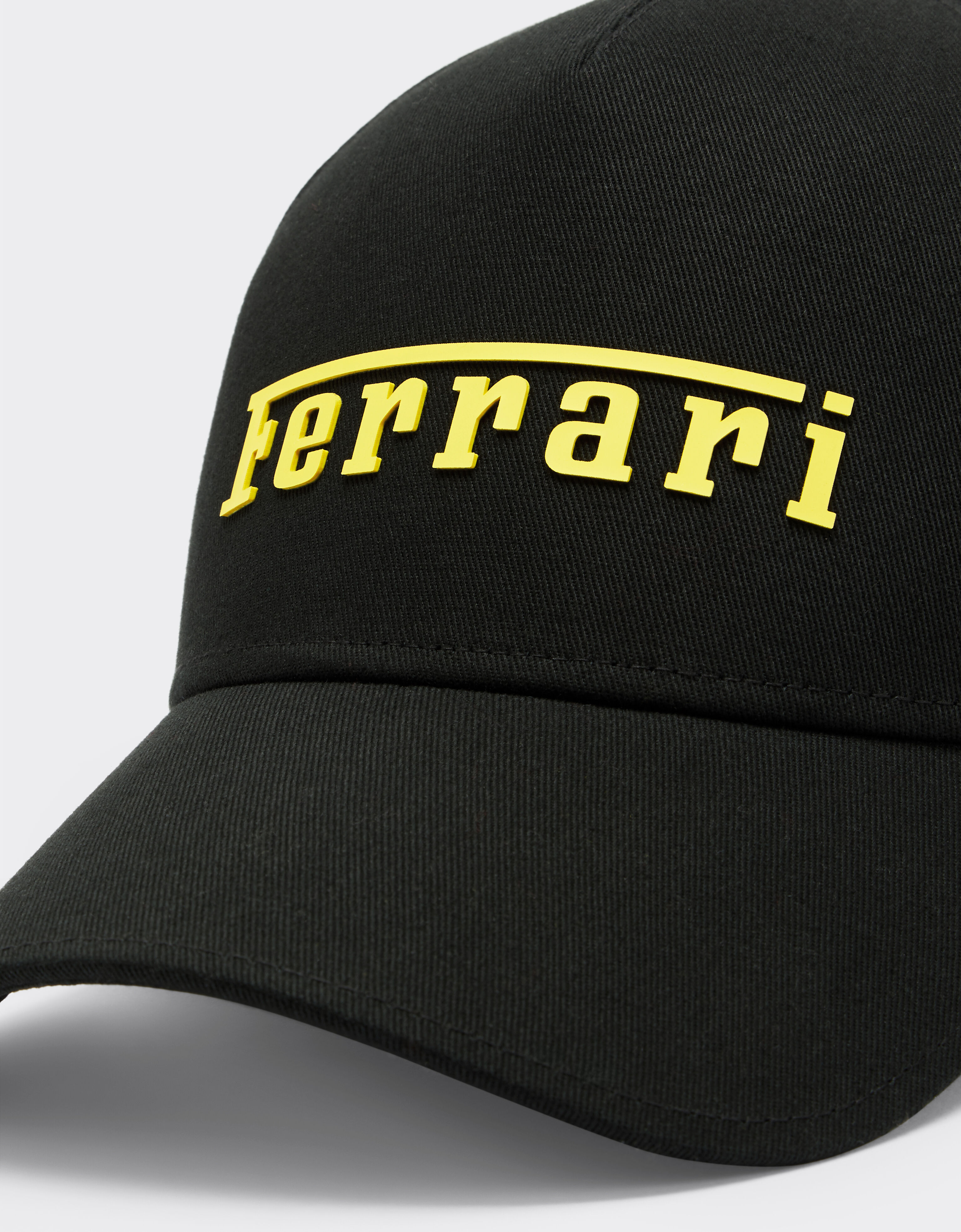 Ferrari Baseball hat with rubberised logo Black 20403f