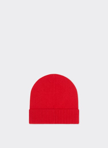 Wool and cashmere beanie Ferrari Wool and cashmere beanie Rosso Dino 21733f