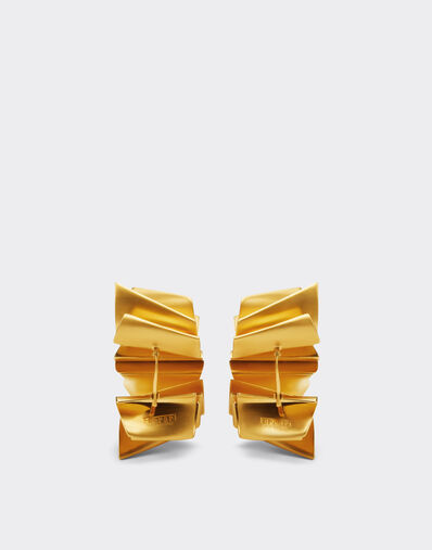 Ferrari Brass earrings with satin gold finish Satin Gold 22071f