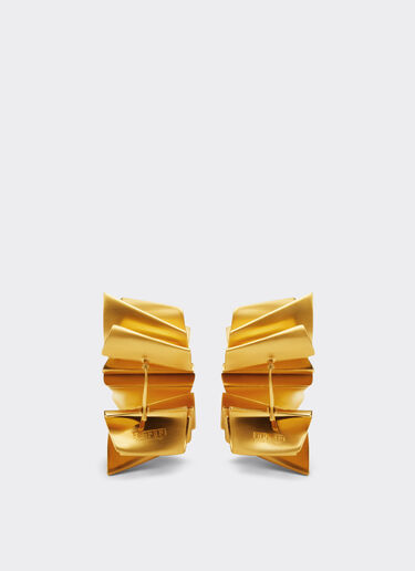 Ferrari Brass earrings with satin gold finish None 22071f