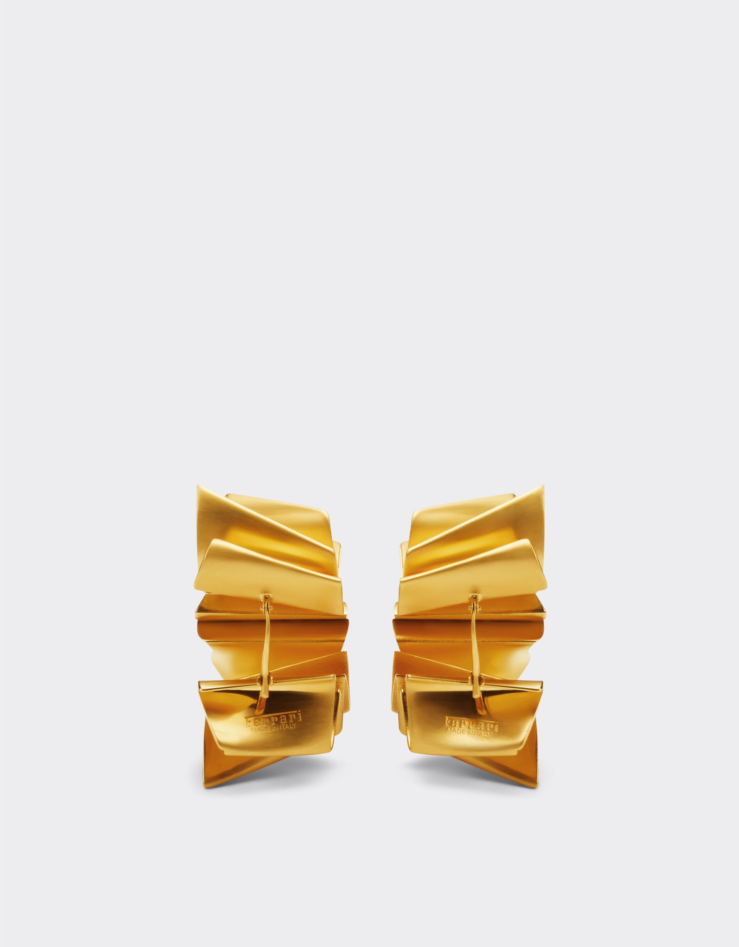 Ferrari Brass earrings with satin gold finish None 22071f