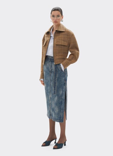 Nadelgestanzter und gewaschener Jeansrock Ferrari Nadelgestanzter und gewaschener Jeansrock Denim 49195f