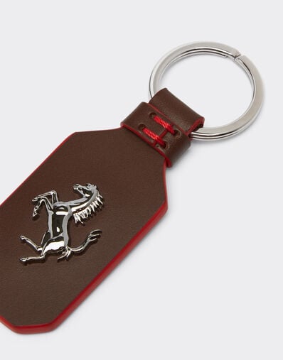 Ferrari Leather keyring with Prancing Horse Rust 47156f