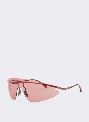 Ferrari Lunettes de soleil Ferrari en métal rouge avec monture rouge Rouge F1529f