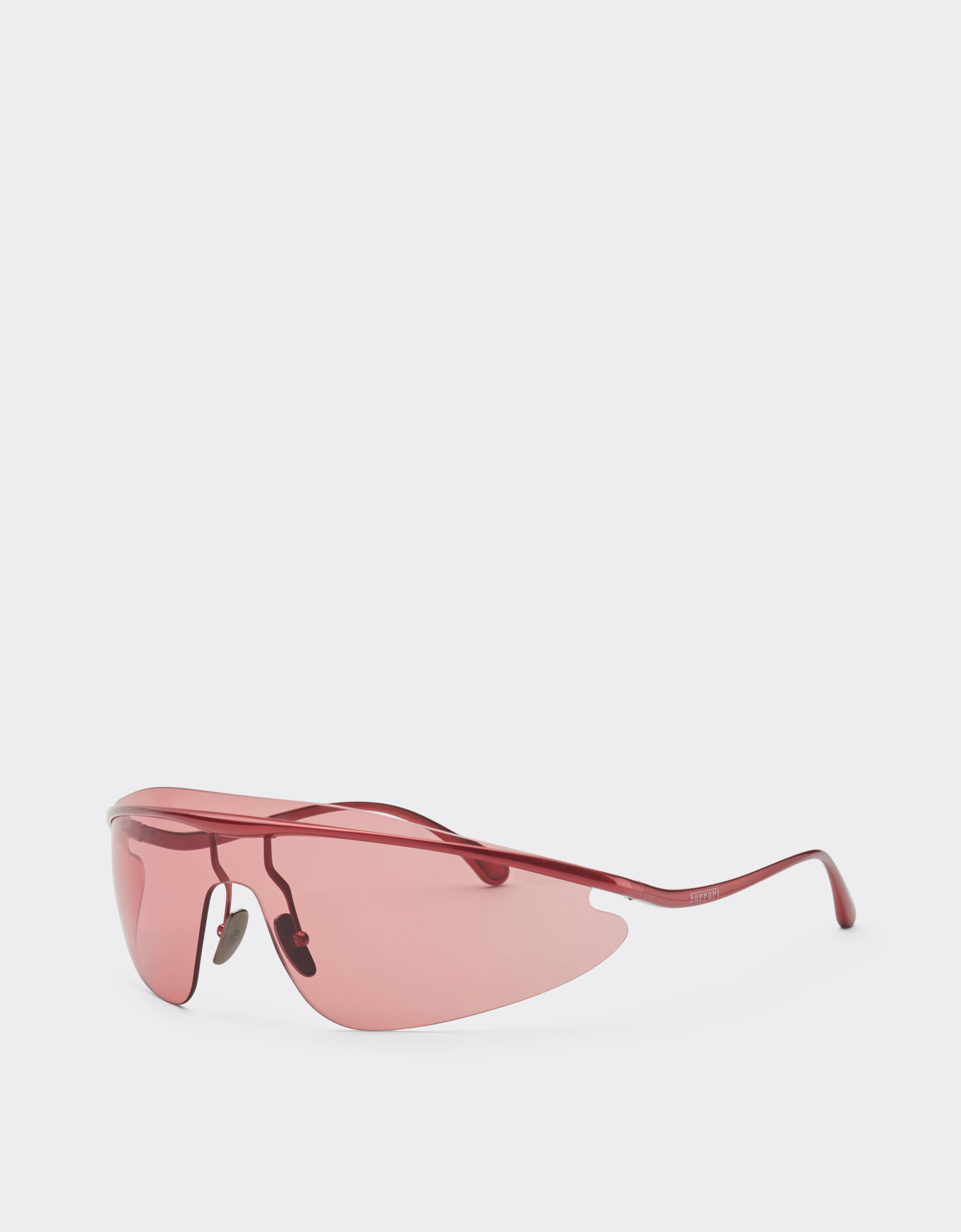 Ferrari Lunettes de soleil Ferrari en métal rouge avec monture rouge Rouge F1529f