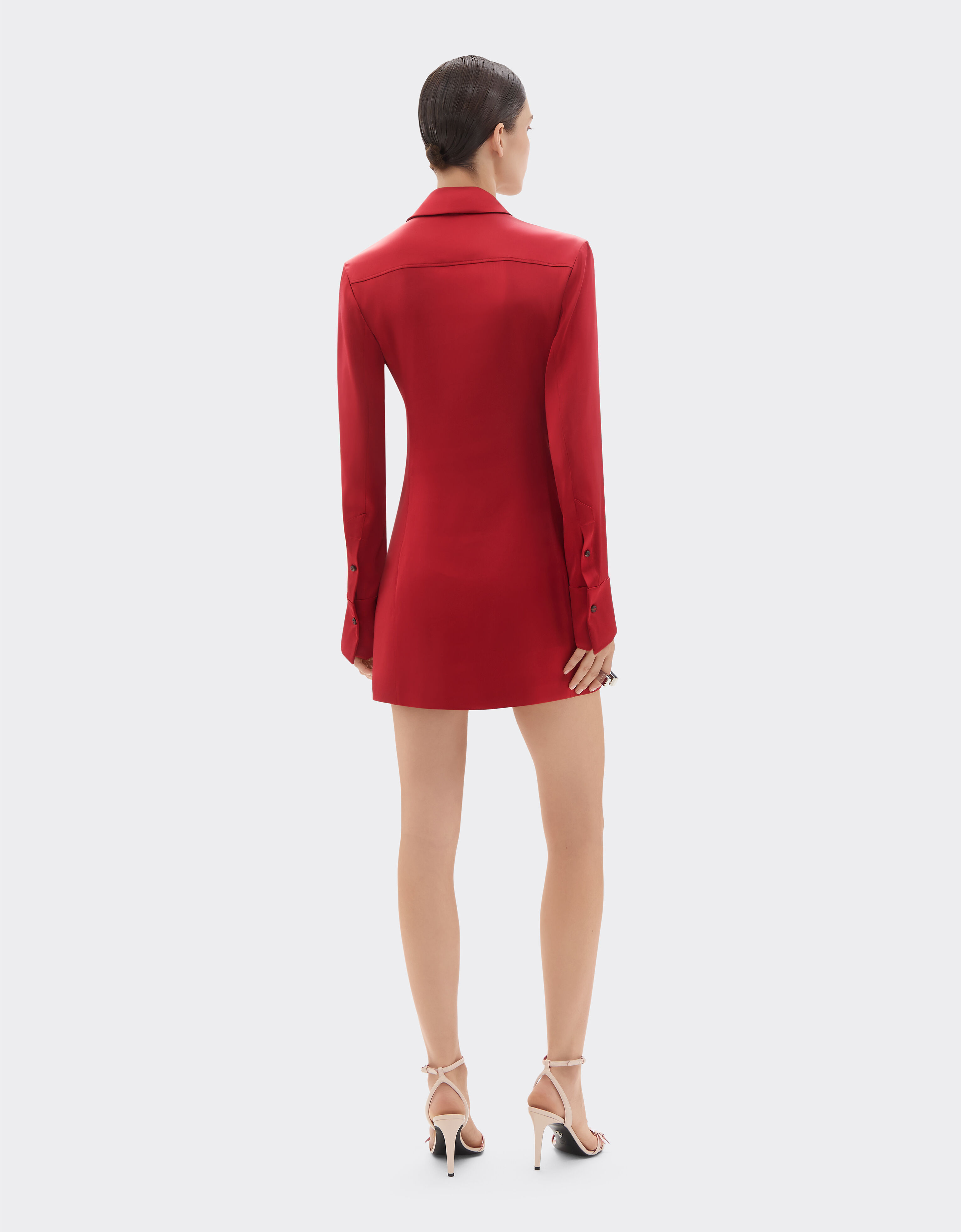 Ferrari Stretch satin mini dress Maison Red 49934f