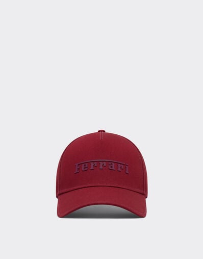 Ferrari Cotton cap with Ferrari logo Cherry 20403f