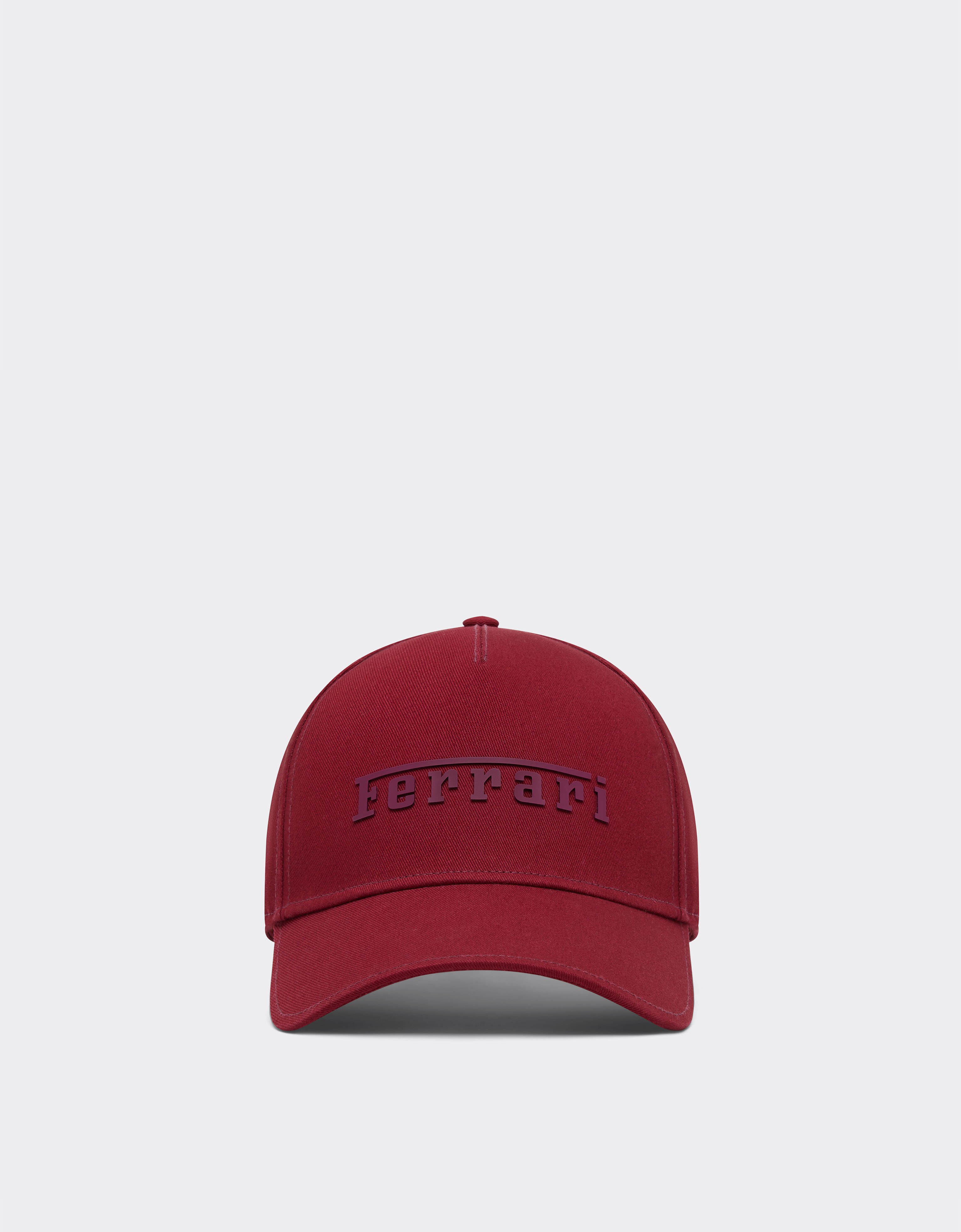 Ferrari Cotton cap with Ferrari logo Cherry 20403f