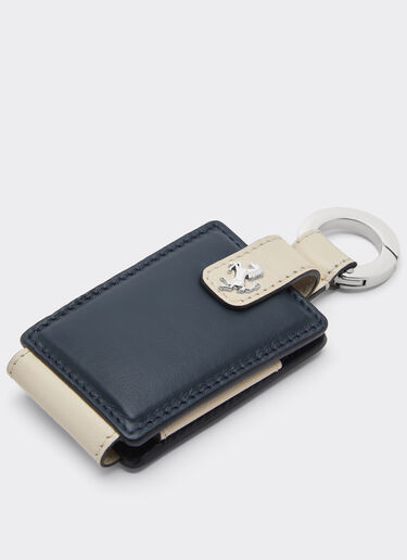 Ferrari Leather keyring for Amuleto key Ultramarine 50409f