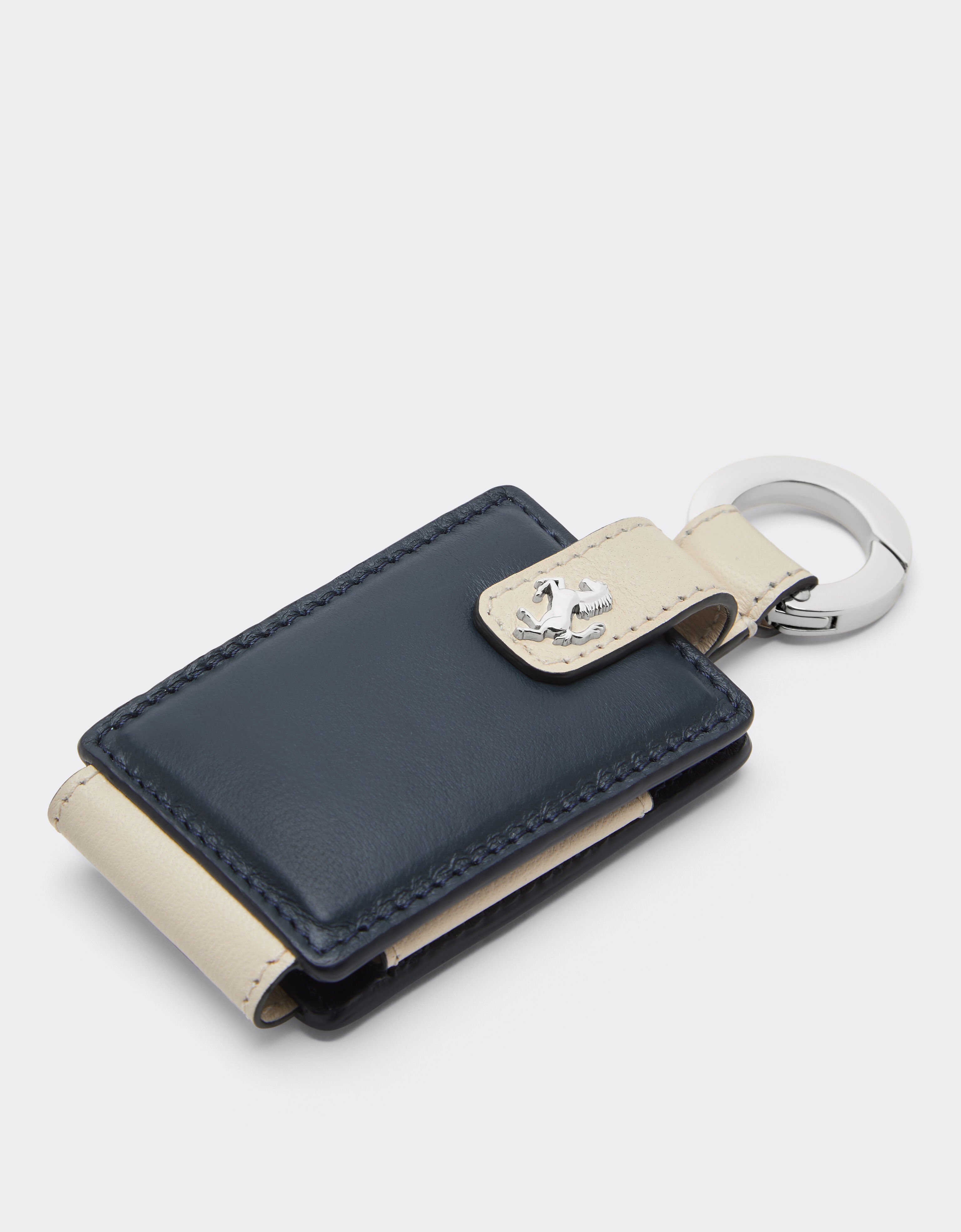 Ferrari Leather keyring for Amuleto key Ultramarine 50409f