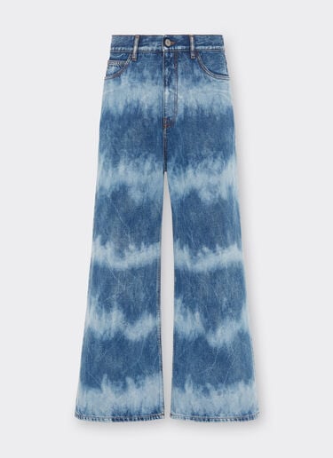 Ferrari x Charles Leclerc tie-dye denim trousers Ferrari Ferrari x Charles Leclerc tie-dye denim trousers Dark Denim 22262f