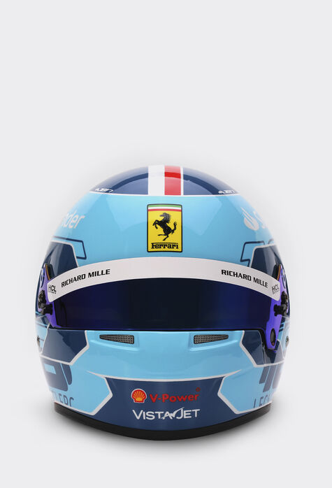 Ferrari Charles Leclerc Miami 2024 Special Edition helmet in 1:1 scale Optical White F1215fK