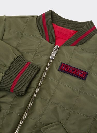 Bomber jacket in technical fabric Ferrari Bomber jacket in technical fabric Khaki Green 50142fK