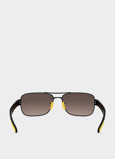 Ferrari Ray-Ban for Scuderia Ferrari RB3763M de metal y plástico negro con lentes polarizadas sombreadas grises Negro LA01Df