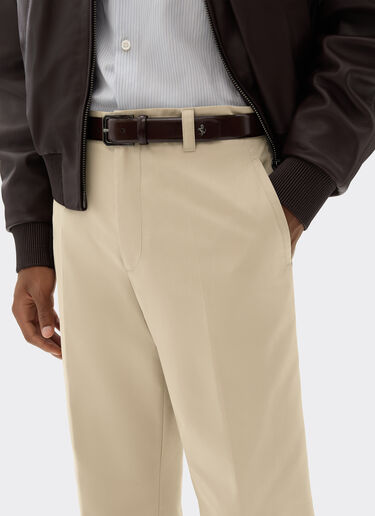 Ferrari Q-Cycle® cotton twill pants Chalk 22695f